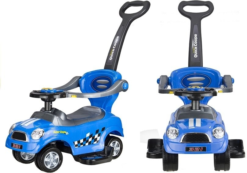 Mamido hrající vozítko coupe modré