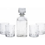 EXCELLENT HOUSEWARE Whiskey set karafa + sklenice sada 5 ks křišťálové sklo, 0,9L KO-CD1003190 – Zboží Dáma