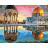 Malování podle čísla ZUTY Malování podle čísel JERUZALÉM V ODRAZU VODY Rozměr 40 x 50 cm Rámování bez rámu a bez vypnutí plátna