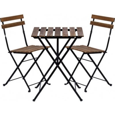 Stilista M87068 Zahradní bistro set 2 židle + stůl, dřevo/kov