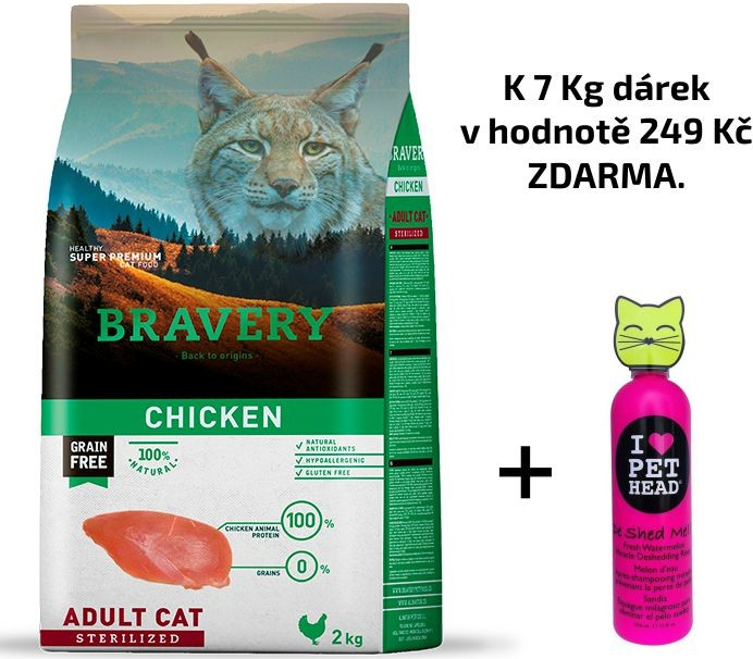 Bravery Cat STERELIZED chicken 7 kg