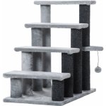Bravson Group Schůdky pro psy a kočky PAWHUT D06-092V01 šedé 60 x 40 x 64 cm – Zboží Dáma