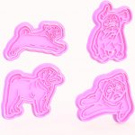 Sada vykrajovátek - Mops - Pugs Velikost: 8-10 cm – Hledejceny.cz