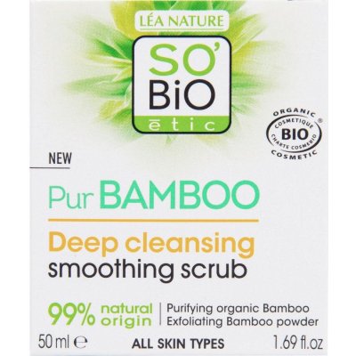 SO’Bio étic Bamboo peeling pleťový hluboce čistící 50 ml