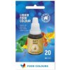 Potravinářská barva a barvivo Airbrush perleťová barva tekutá Food Colours New Gold 20 ml