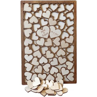 svatební dřevěná kniha hostů – Zboží Dáma svatební dřevěná kniha hostů – Zboží Dáma