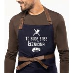 Kariban HobbyTriko Řeznická zástěra EXCLUSIVE To bude zase řezničina Tmavě modrá – Hledejceny.cz