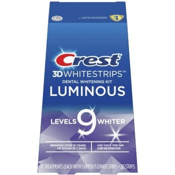 Procter & Gamble, Bělící pásky Crest 3D Whitestrips LUMINOUS 20 ks od 1 290  Kč - Heureka.cz