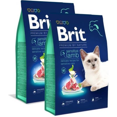 Brit Premium by Nature Cat Sensitive Lamb 2 x 8 kg – Zboží Mobilmania