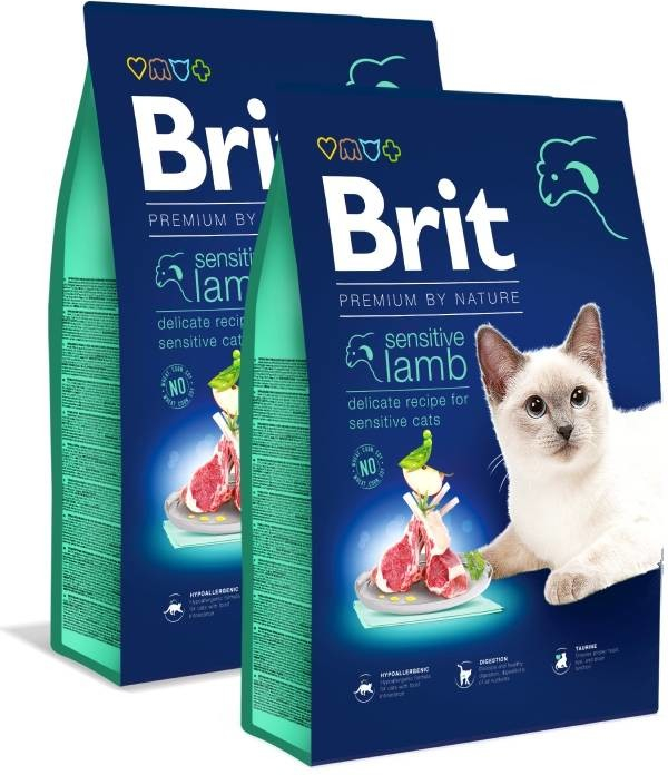 Brit Premium by Nature Cat Sensitive Lamb 2 x 8 kg