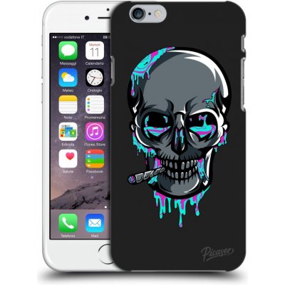 Pouzdro Picasee silikonové Apple iPhone 6/6S - EARTH - Lebka 3.0 černé – Zboží Mobilmania