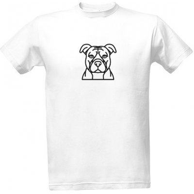 Tričko s potiskem triko PES AMSTAF pánské Bílá – Zboží Mobilmania