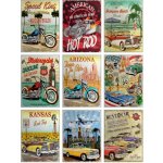 AG Design F-1065 Samolepka na zeď Auta a Motorky, rozměry 65 x 85 cm – Hledejceny.cz