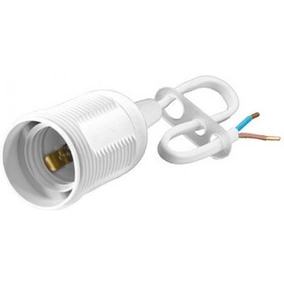 SEZ-CZ Plastová objímka E27 D.3006MA s připojovacím kabelem 2x 0,75 mm² D.3006MA