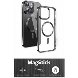 Pouzdro Swissten Clear Jelly MagStick Metallic PRO iPhone 14 Plus černé;