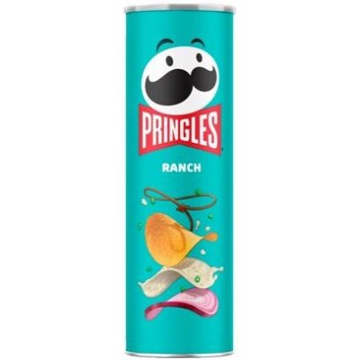 Pringles bramborové chipsy s příchutí dresinku Ranch 158 g – Hledejceny.cz
