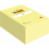 Záložka Bloček Post-it 660, 102x152 mm, linkovaný, 100 lístků, žlutý