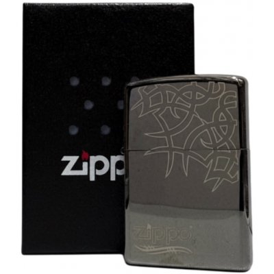 Zippo Black Ice gelasert "Tribal Tattoo Zippo – Hledejceny.cz