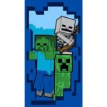 Jerry Fabrics Bavlněná froté osuška 70 x 140 cm - Minecraft Beware – Zboží Mobilmania