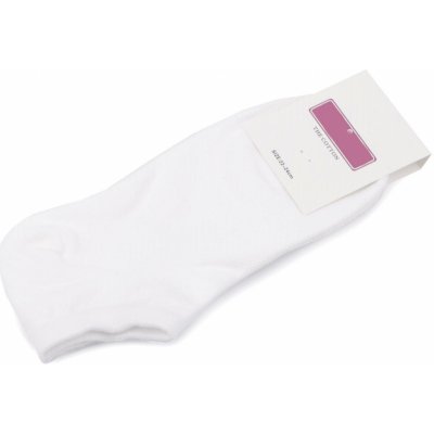 Prima-obchod Dámské / dívčí bavlněné ponožky do tenisek, 8 bílá