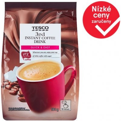 Tesco 3v1 instantní kávový nápoj v prášku 10 x 18 g – Zboží Mobilmania