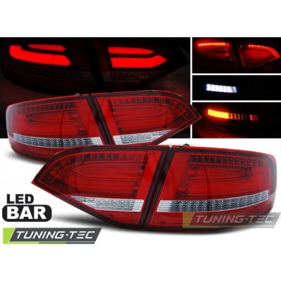 Zadní světla Audi A4 B8 08-11 Avant - červená/krystal LED BAR | Zboží Auto
