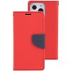 Pouzdro a kryt na mobilní telefon Apple MERCURY FANCY Peněženkový Apple iPhone 14 Pro Max červené