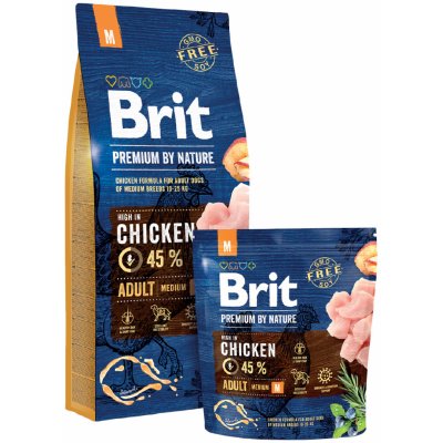 Brit Premium by Nature Adult M 18 kg – Zboží Mobilmania