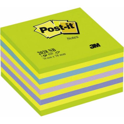 Bloček Post-it kostka 2028NB, 450 lístků, zelená duha – Hledejceny.cz