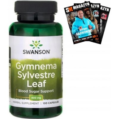 Swanson Gymnema Sylvestre 400 mg 100 kapslí