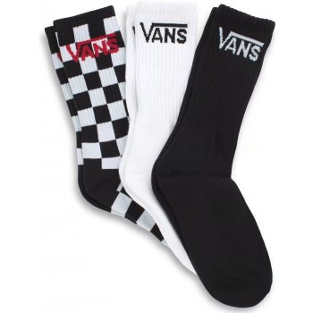 VANS BOYS CLASSIC CREW SOCKS Black Checkerboard