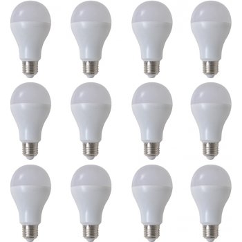 vidaXL Teple bílé LED žárovky 12 ks 9 W E27