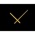 Zlaté oblé hliníkové ručičky na hodiny 158 mm | 113 mm – Sleviste.cz