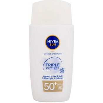 Nivea Sun Triple Protect OF50+ hydratační pleťový krém na opalování 40 ml
