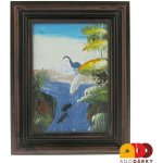 Malovaný obrázek hor v rámečku 11,5 cm – Zbozi.Blesk.cz