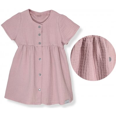 ESITO Mušelínové šaty Barunka Powder pink – Hledejceny.cz