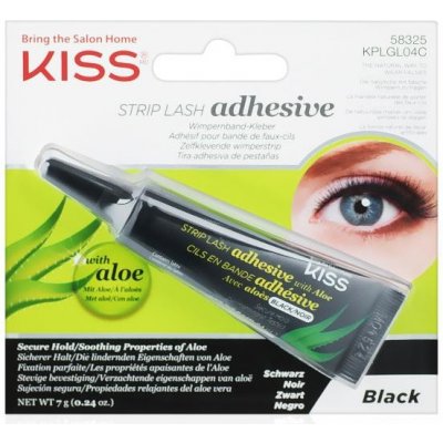 Kiss Strip Lash Adhesive with Aloe Black 7 g – Hledejceny.cz