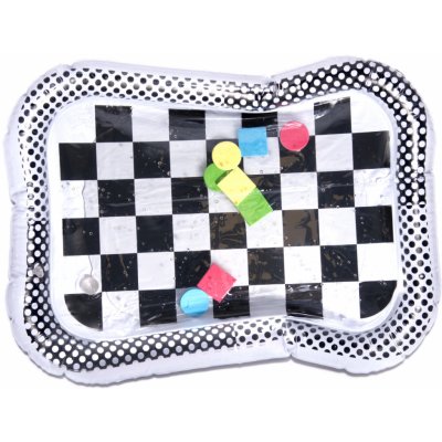 KIK KX6473_1 Vodní nafukovací podložka kontrastní černobílá šachovnice – Zbozi.Blesk.cz