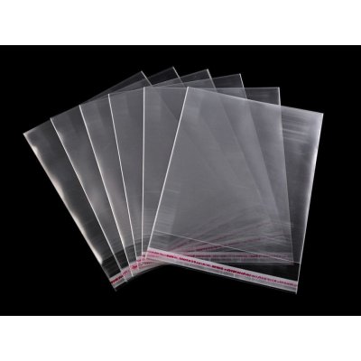 Prima-obchod PP sáček s lepicí klopou 13x14,5 cm, barva transparent – Zboží Živě