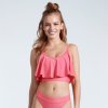 USA Pro Frill Bikini Top Coral 265078