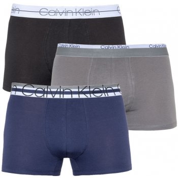 Calvin Klein sada boxerek Cotton Stretch 3P Lr Trunk U2664G 4KU Blue ShadowCobalt WaterBlack