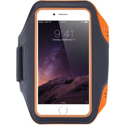 Pouzdro Mobilly sportovní na ruku pro mobilní telefon do 6.4", oranžová