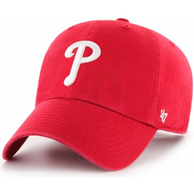 47 Brand Clean Up Philadelphia Phillies Red Strapback červená / bílá / červená