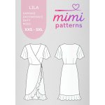 Dámský střih na zavinovací šaty Lila midi, el. formát | MIMI patterns - XXL (A4) domácí tisk – Sleviste.cz
