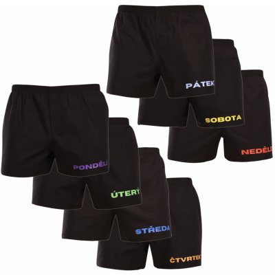 Nedeto 7pack pánské trenky černé 7NDTT001 – Sleviste.cz