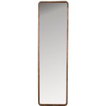 White Label Hnědé dřevěné závěsné zrcadlo Nyko 120 x 34 cm – Hledejceny.cz