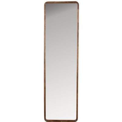 White Label Hnědé dřevěné závěsné zrcadlo Nyko 120 x 34 cm – Hledejceny.cz