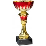 Kovový pohár Zlato-červený 21 cm – Zboží Dáma