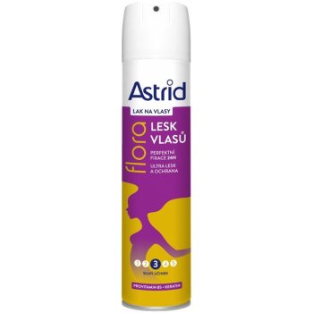 Astrid lak na vlasy pro lesk vlasů Flora 250 ml