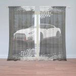 Sablio Záclony Nissan GTR 35 Černý: 2ks 150x250cm – Hledejceny.cz